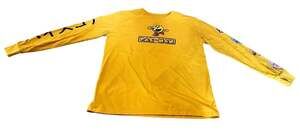 Pac-Man Long Sleeve Gold Cotton Graphic T-Shirt By C-Life Group Men’s Sz M Med